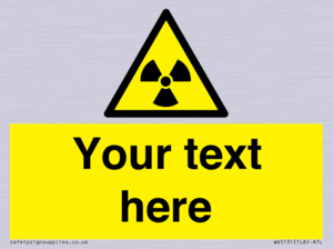 Custom Radioactive Material Sign